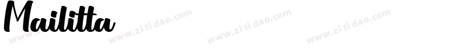 Mailitta字体转换