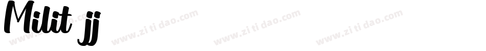 Milit-1jj字体转换