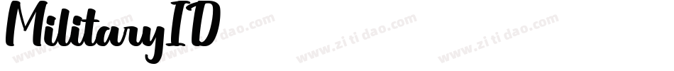 MilitaryID字体转换
