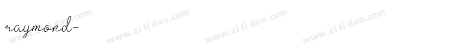 raymond字体转换