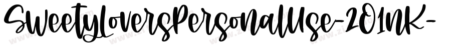 SweetyLoversPersonalUse-2O1nK字体转换