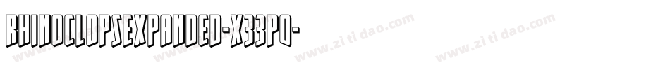 RhinoclopsExpanded-x33p0字体转换