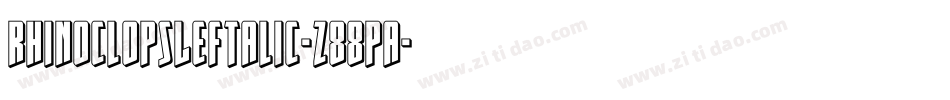 RhinoclopsLeftalic-z88pa字体转换
