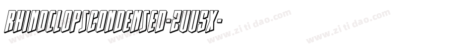 RhinoclopsCondensed-ZVV5x字体转换