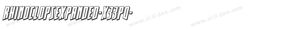 RhinoclopsExpanded-x33p0字体转换