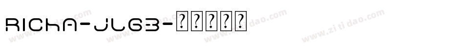 Richa-JlgB字体转换
