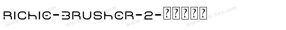 Richie-Brusher-2字体转换