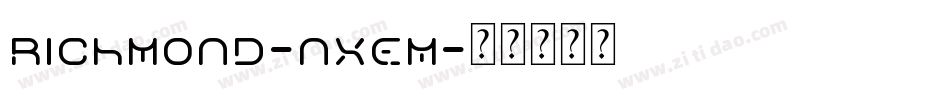 Richmond-nXEM字体转换