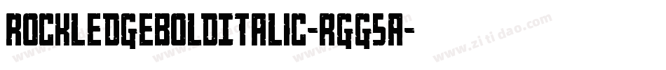 RockledgeBoldItalic-rgg5A字体转换