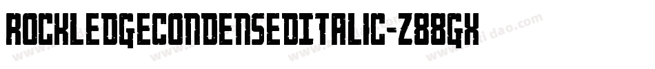 RockledgeCondensedItalic-z88gX字体转换