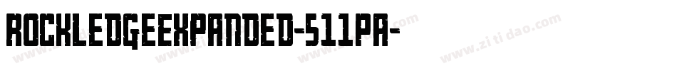 RockledgeExpanded-511Pa字体转换