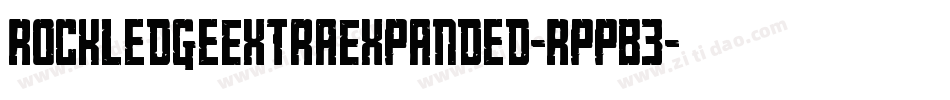RockledgeExtraExpanded-RppB3字体转换 RockledgeExtraExpanded-RppB3字体转换