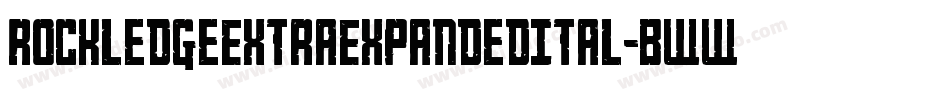 RockledgeExtraExpandedItal-BWW15字体转换 RockledgeExtraExpandedItal-BWW15字体转换