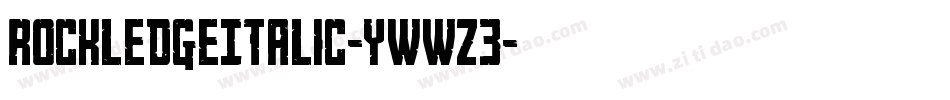 RockledgeItalic-ywwZ3字体转换