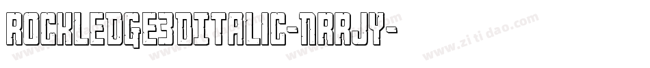 Rockledge3DItalic-nRRjY字体转换