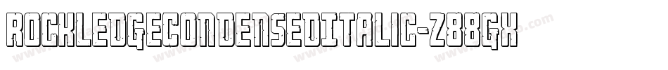 RockledgeCondensedItalic-z88gX字体转换