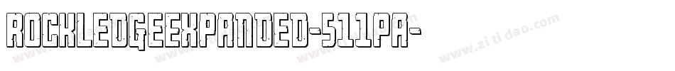 RockledgeExpanded-511Pa字体转换