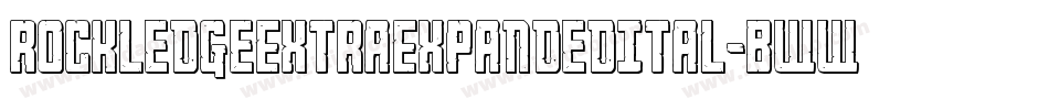 RockledgeExtraExpandedItal-BWW15字体转换 RockledgeExtraExpandedItal-BWW15字体转换