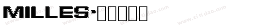 Milles字体转换