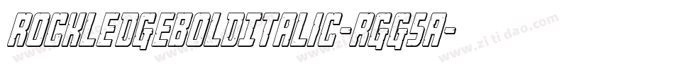 RockledgeBoldItalic-rgg5A字体转换