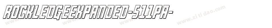 RockledgeExpanded-511Pa字体转换