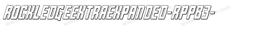 RockledgeExtraExpanded-RppB3字体转换 RockledgeExtraExpanded-RppB3字体转换