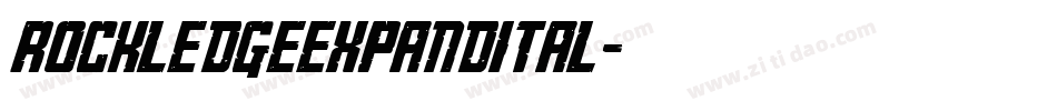 rockledgeexpandital字体转换