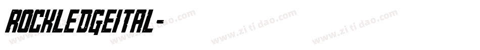 rockledgeital字体转换