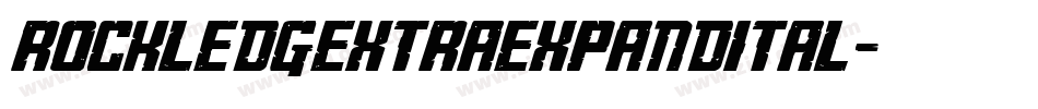 rockledgextraexpandital字体转换