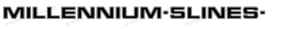 Millennium-5lines字体转换