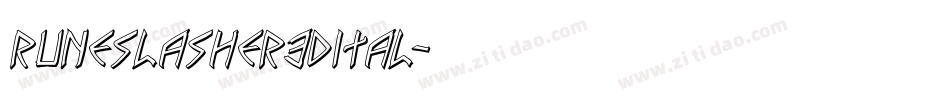 runeslasher3dital字体转换