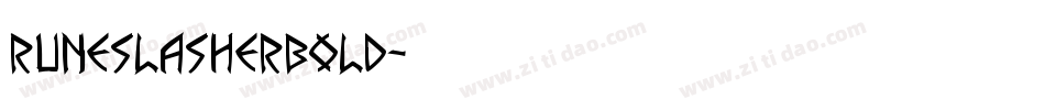 runeslasherbold字体转换