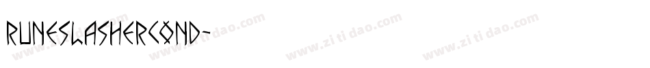 runeslashercond字体转换