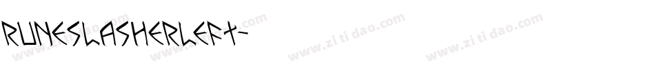 runeslasherleft字体转换