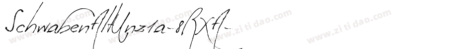 SchwabenAltUnz1a-8RXA字体转换