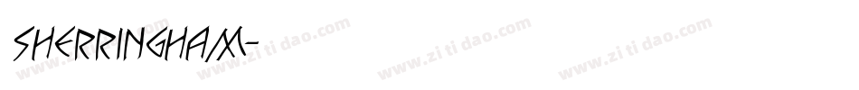 Sherringham字体转换