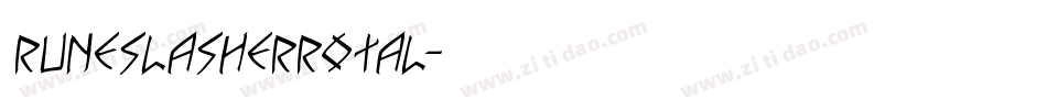 runeslasherrotal字体转换