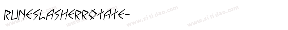 runeslasherrotate字体转换