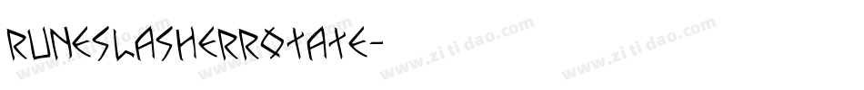 runeslasherrotate字体转换