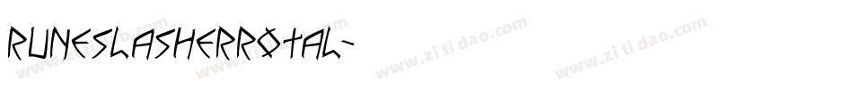 runeslasherrotal字体转换