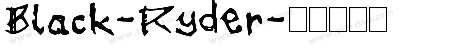 Black-Ryder字体转换