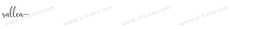sallea字体转换