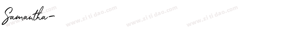 Samantha字体转换