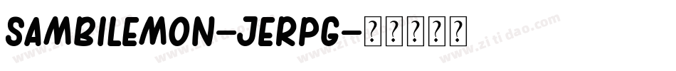 SambiLemon-jErpG字体转换