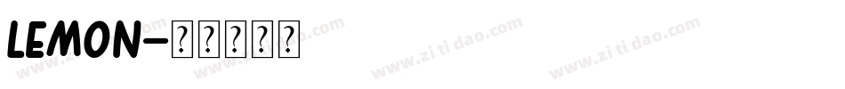 lemon字体转换