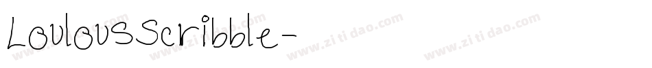 LoulousScribble字体转换