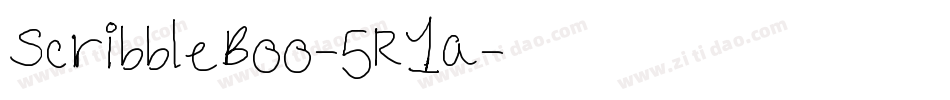 ScribbleBoo-5R1a字体转换