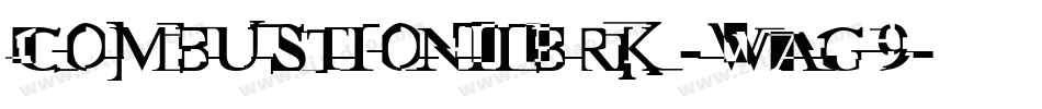 CombustionIiBrk-WAg9字体转换