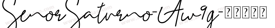 SenorSaturno-Aw9g字体转换