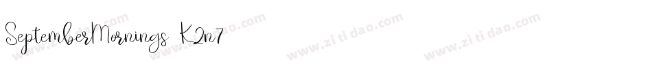 SeptemberMornings-K2n7字体转换